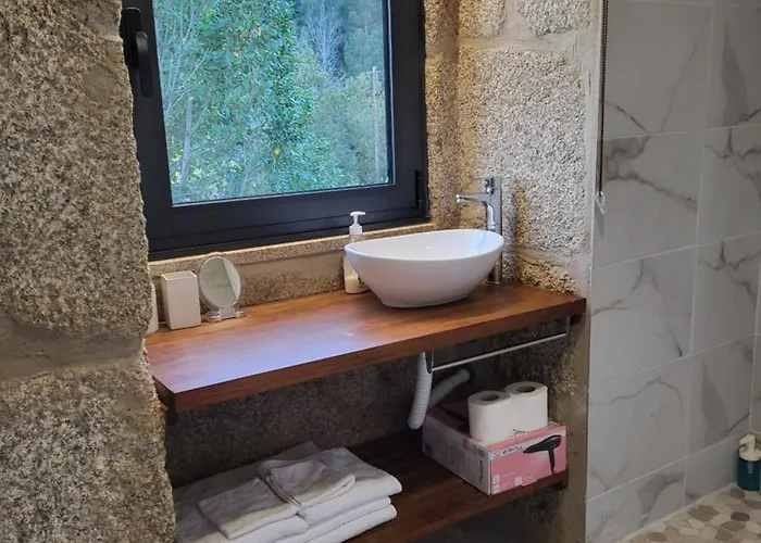 Ferienhaus Cantinho Do Mourao Familial Com Terraco E Salamandra Ribeira de Pena